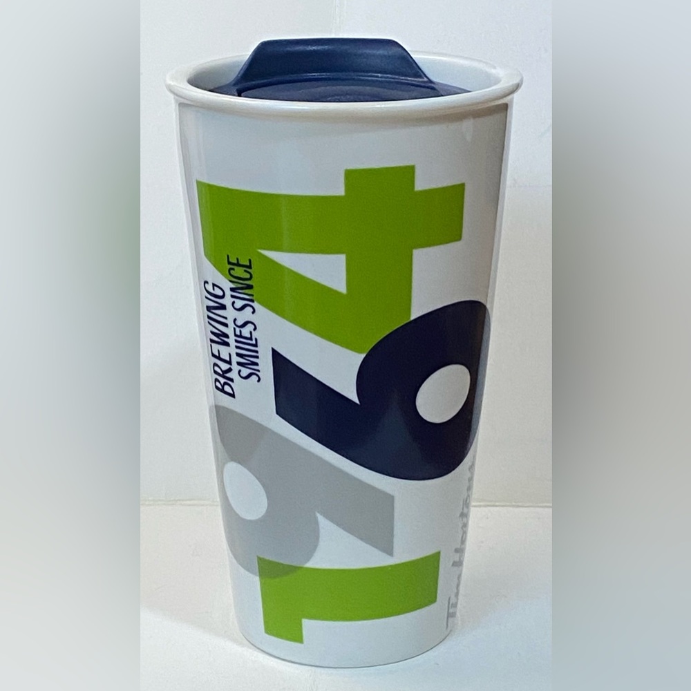 2016 Tim Hortons White and Green Mug